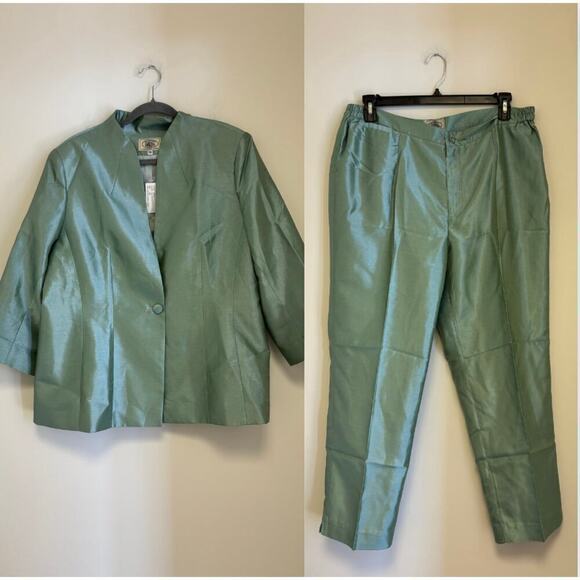 McCulley's Highlands, NC Two Piece Suit Green NWT XXL - Picture 1 of 11